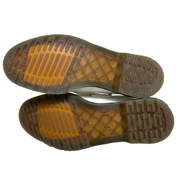 DR.MARTENS ADRIAN YELLOW STITCH LEATHER TASSEL LOAFERS Women Sz 11 - Picture 6 of 6